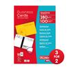 DECAdry Deluxe Business Cards Inkjet 280gsm 85x54mm Matt Ref DPOCC3727 (100 Cards) - 3 for 2