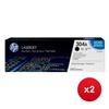 Hewlett Packard (HP) Laser Cartridge Black Ref CC530AD (Pack 2) x 2 - Bundle Cashback Offer