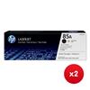 Hewlett Packard (HP) No. 85A Laser Cartridge Black Ref CE285AD (Pack 2) x 2 - Bundle Cashback Offer