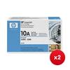 Hewlett Packard (HP) No. 10A Laser Cartridge Black Ref Q2610D (Pack 2) x 2 - Bundle Cashback Offer