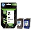 HP No.56 & No.57 Inkjet Cartridge Black/Colour [Pack 2] - SA342AE