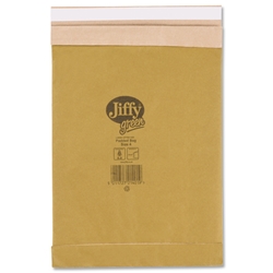 Jiffy Padded Bag Envelopes No.4 Brown 225x343mm Ref JPB-4 [Pack 100]
