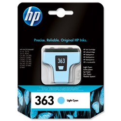 Hewlett Packard (HP) No. 363 Inkjet Cartridge Light Cyan Ref C8774EE