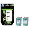 HP Ink Cartridge No. 344 Colour 14 ml Ref C9505EE (Twin Pack)