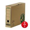 Fellowes R-Kive Earth Transfer File Recycled FSC Tabseal Lid A4 Ref 4470108 [Pack 20] - 2 for 1