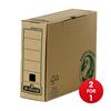 Fellowes R-Kive Earth Transfer File Recycled FSC Tabseal Lid A4 Ref 4470205 [Pack 20] - 2 for 1