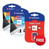 Verbatim Netbook USB 2.0 Miniature Drive 16GB Ref 43941 [Pack 2] - FREE 4GB Memory Card