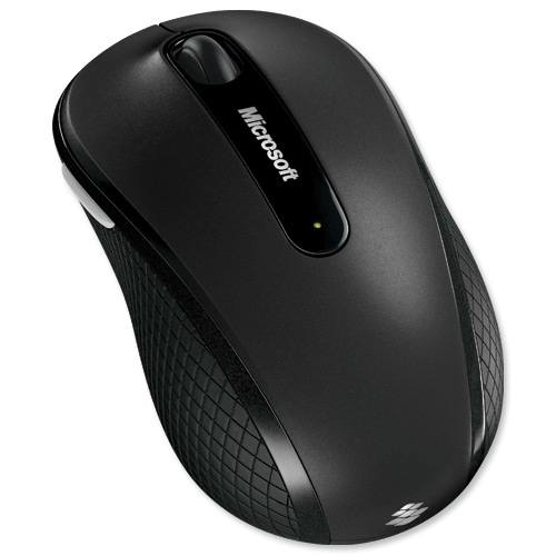 Microsoft Wireless Mouse 4000 BlueTrack USB Nano Transceiver Black Ref