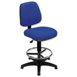 Trexus Intro Operators Office Chair High Rise Back H410mm Seat W490xD450xH650-780mm Blue