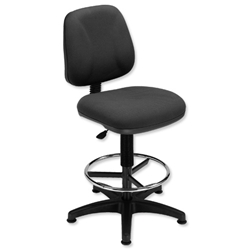 Trexus Intro Operators Office Chair High Rise Back H410mm Seat W490xD450xH650-780mm Charcoal