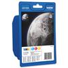 Brother Inkjet Cartridge Page Life 1200pp [Pack 3] - LC1000RBWBP
