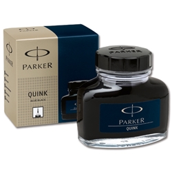 Parker Quink Bottled Ink Permanent 57ml Bottle Blue-Black Ref S0037490