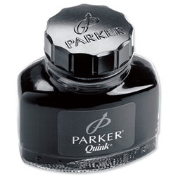 Parker Quink Bottled Ink Permanent 57ml Bottle Black Ref S0037460