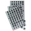 Nobo Static PVC Letters and Numbers 25mm High Pack 200 Characters Nobo Static PVC Letters and Numbers 25mm High Pack 200 Characters