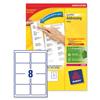 Avery Address Labels Laser Jam-free 8 per Sheet 99.1x67.7mm White Ref L7165-100 [100 Sheets]  - Avery Points for rewards