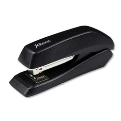Rexel Ecodesk Compact Stapler Half Strip Throat 47mm Metallic Black Ref 2100029