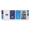 HP No 83 UV Cyan Inkjet Cartridge - C4941A