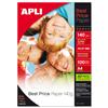 Apli Best Price Photo Paper Glossy 140gsm A4 [100 Sheets] - 11804