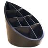 Avery DTR Eco Pen Pot 10 Compartments Leaf Design Black - DR450BLK