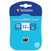 Verbatim Micro SDHC Media Memory Card Low Power Consumption Class 2 32 GB Ref TBC1
