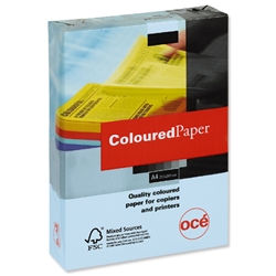 Data Colours Multifunctional Paper Coloured Ream-Wrapped 80gsm A4 Blue Ref 87352 [500 Sheets]