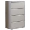 Bisley Side Filing Cabinet 4-Drawer W800xD470xH1301-1325mm - 08SF4-73