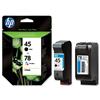 HP No.45 & 78 Inkjet Cartridge Black/Colour [Pack 2] - SA308AE