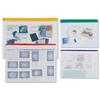 Zip Pouch Lightweight Polythene Clear with Coloured Seal A4 [Pack 25]