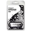 Integral Xpression USB Flash Drive Compact 4GB - INFD4GBXPRFLO Integral Xpression USB Flash Drive Compact 4GB - INFD4GBXPRFLO