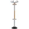 Alba Triomph Hat and Coat Stand Metal and Wood with Umbrella Holder 6 Hooks 6 Pegs H1740mm Ref PMTRIOMPH