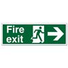 Stewart Superior Fire Exit Sign Man and Arrow Right - SP121PVC