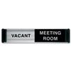 Sliding Door Sign Meeting Room Vacant/Engaged W255xH52mm Aluminium