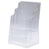 Literature Display Holder Multi Tier for Wall or Desktop 3 x 1/3 A4