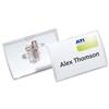 Durable Click Fold Name Badge Polypropylene Combi Clip and Insert 54x9