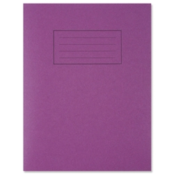 Silvine Exercise Book Ruled and Margin 80 Pages 229x178mm Purple Ref EX100 [Pack 10]