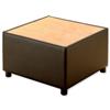Adroit Reception Table Vinyl with Light Oak Top W620xD620xH380mm Black
