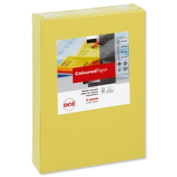 Data Colours Multifunctional Paper Coloured Ream-Wrapped 80gsm A4 Sun Yellow Ref 6037 [500 Sheets]