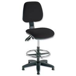 Trexus Checkout Office Chair Folding Backrest H390mm Seat W460xD460xH590-840mm Charcoal