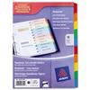 Avery ReadyIndex Dividers Card with Coloured Contents - 02002501.UK