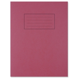 Silvine Exercise Book Ruled and Margin 80 Pages 229x178mm Red Ref EX101 [Pack 10]