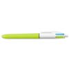 Bic 4-Colour Fashion Ball Pen 1.0mm Tip 0.7mm Line Pink - 887777