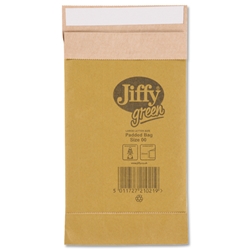Jiffy Padded Bag Envelopes No.00 Brown 105x229mm Ref JPB-00 [Pack 200]