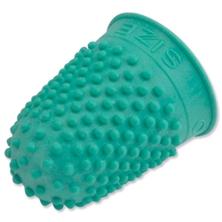 Quality Thimblette Rubber for Note-counting Page-turning Size 0 Small Green Ref 265478 [Pack 10]