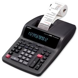 Casio Calculator Printing Euro Tax Mains-power 12 Digit 3.0 Lines/sec 213x343x88mm Ref FR620TEC