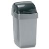 Roll Top Bin Composite Plastic 10 Litres Metallic