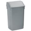 Flip Top Composite Waste Bin 54 Litres Metallic