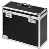 Personal Filing Case Robust Lockable A4 Black and Chrome