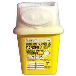 Wallace Cameron Sharps Disposal Bin Anti-contamination First Aid 4 Litre Ref 4402001