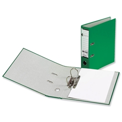 Rexel Karnival Lever Arch File Paper over Board Slotted 70mm A4 Green Ref 20744EAST [Pack 10]