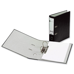 Rexel Karnival Lever Arch File Paper over Board Slotted 70mm A4 Black Ref 3200005 [Pack 10]